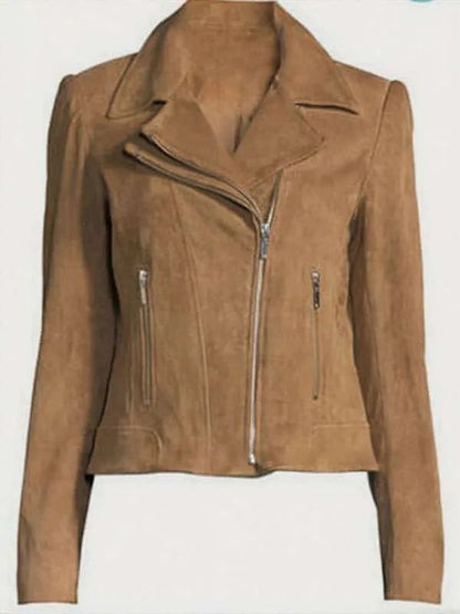 Days of Our Lives Marlena Evans Brown Leather Jacket 