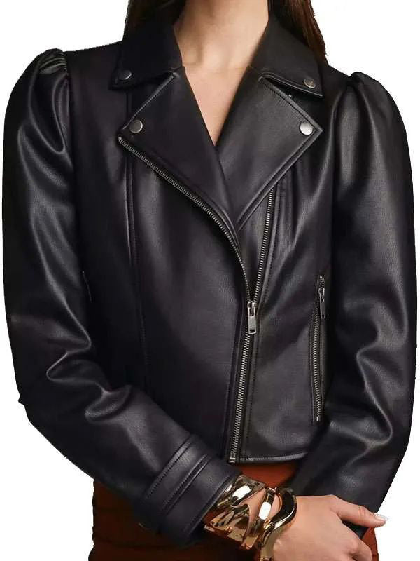 Emily Simpson Real Housewives of Orange County Black Leather Jacket
