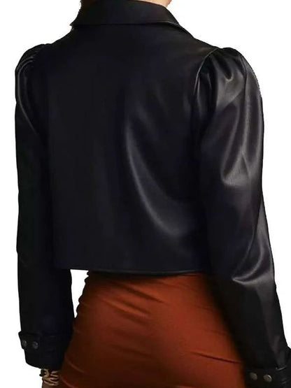 Emily Simpson Real Housewives of Orange County Black Leather Jacket