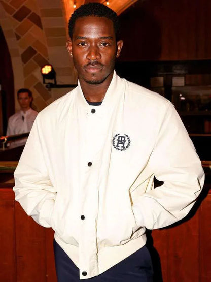 F1 The Movie Damson Idris White Cotton Jacket