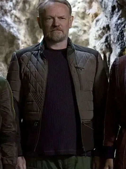  Foundation S02 Hari Seldon Gray and Black Quilted Jacket