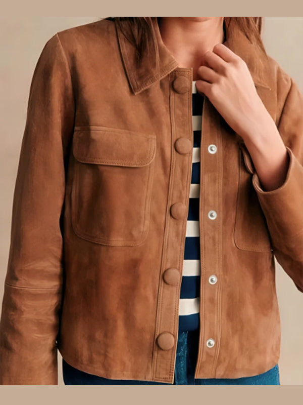 Good Cop/Bad Cop S01 Leighton Meester Brown Jacket