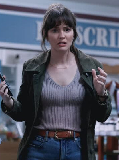 Good Cop/Bad Cop S01 Leighton Meester Brown Suede Coat