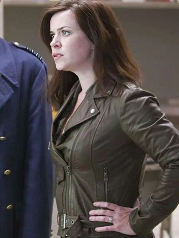 Gwen Cooper Torchwood Black Biker Leather Jacket