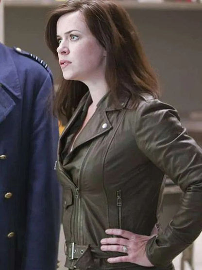 Gwen Cooper Torchwood Black Biker Leather Jacket