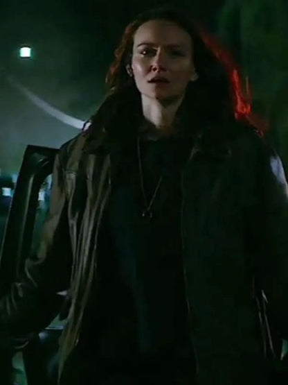 Halloween Ends Andi Matichak Brown Leather Jacket