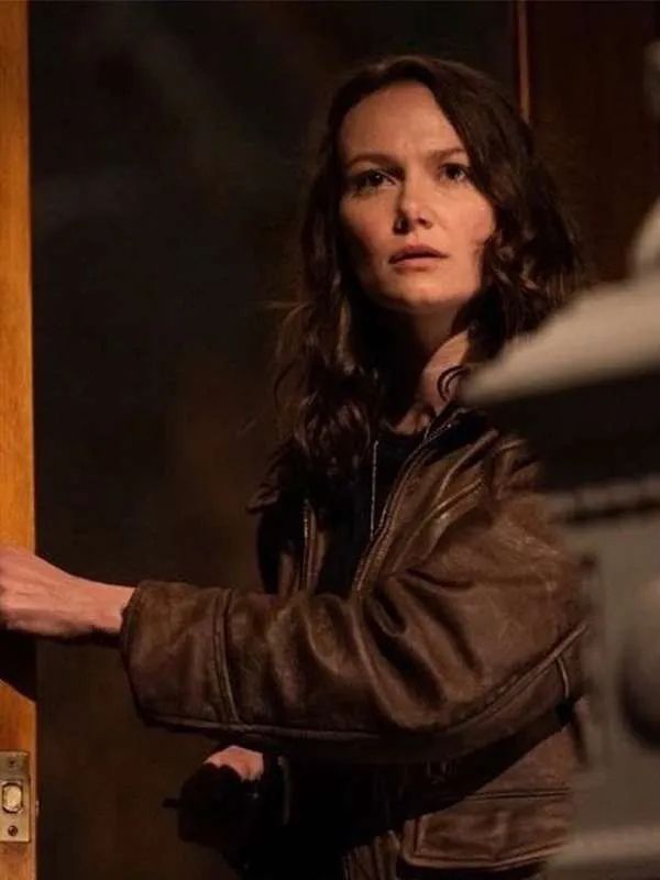 Halloween Ends Andi Matichak Brown Leather Jacket