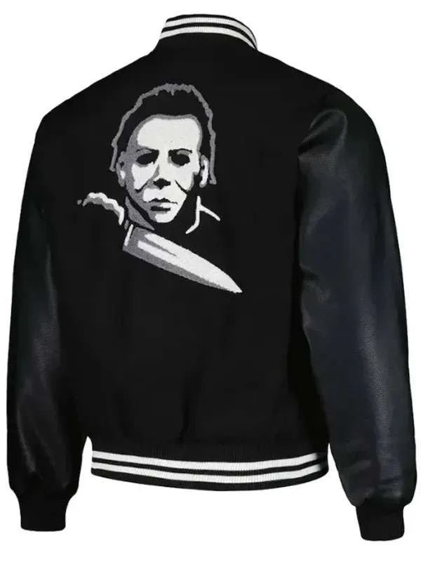 Halloween Michael Myers Black Varsity Jacket