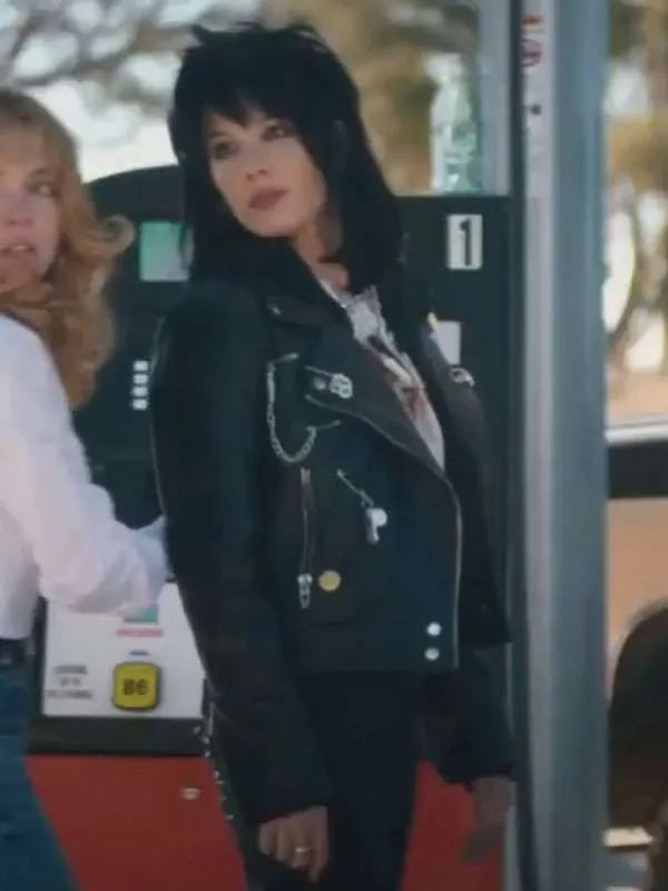 Halsey Americana Black Biker Leather Jacket