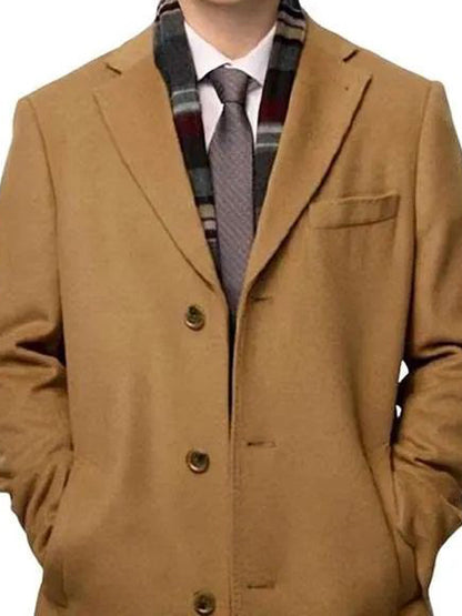 Hollywood Grit Max Martini Brown Wool Coat