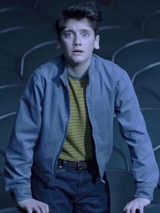 IT Welcome to Derry S01 Jack Molloy Legault Gray Cotton Jacket