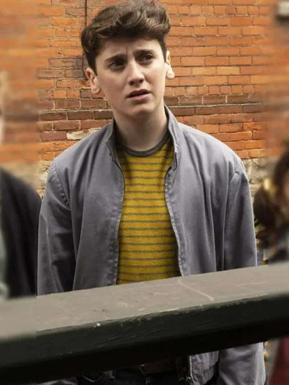 IT Welcome to Derry S01 Jack Molloy Legault Gray Cotton Jacket