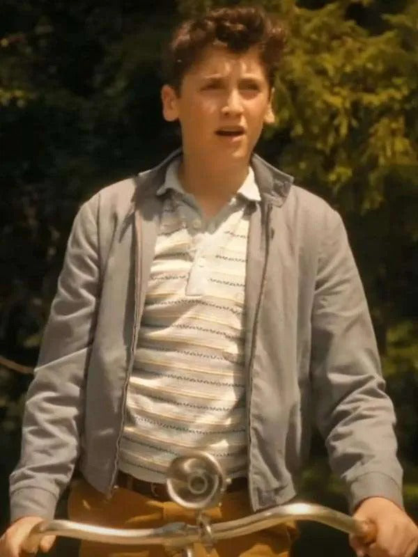 IT Welcome to Derry S01 Jack Molloy Legault Gray Cotton Jacket