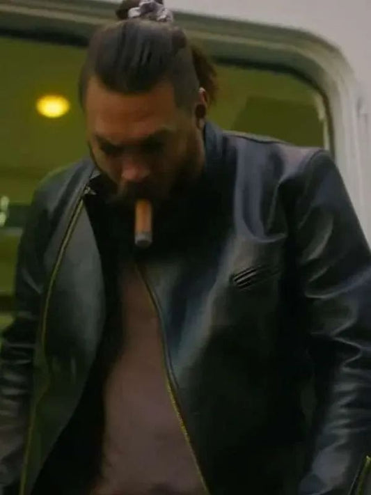 Jason Momoa Supergirl Black Leather Jacket