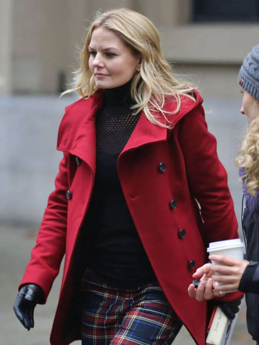 Jennifer Morrison Once Upon a Time Red Wool Coat