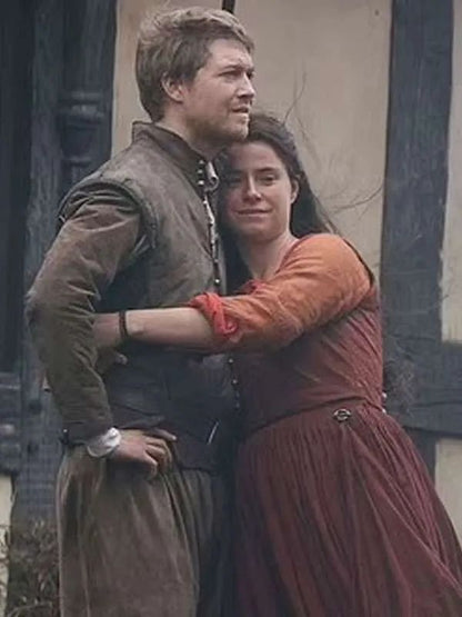 Joe Alwyn Hamnet Brown Suede Leather Vest