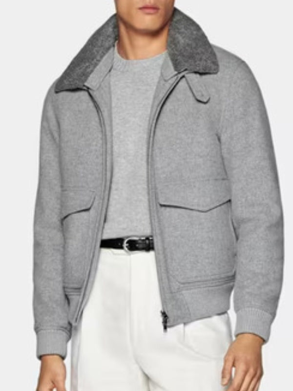 Joel Edgerton Dark Matter 2024 Gray Wool Jacket