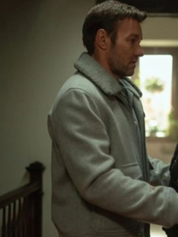 Joel Edgerton Dark Matter 2024 Grey Wool Jacket
