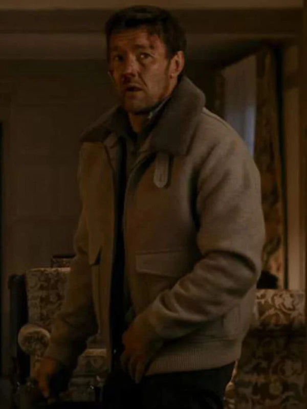 Joel Edgerton Dark Matter 2024 Grey Wool Jacket