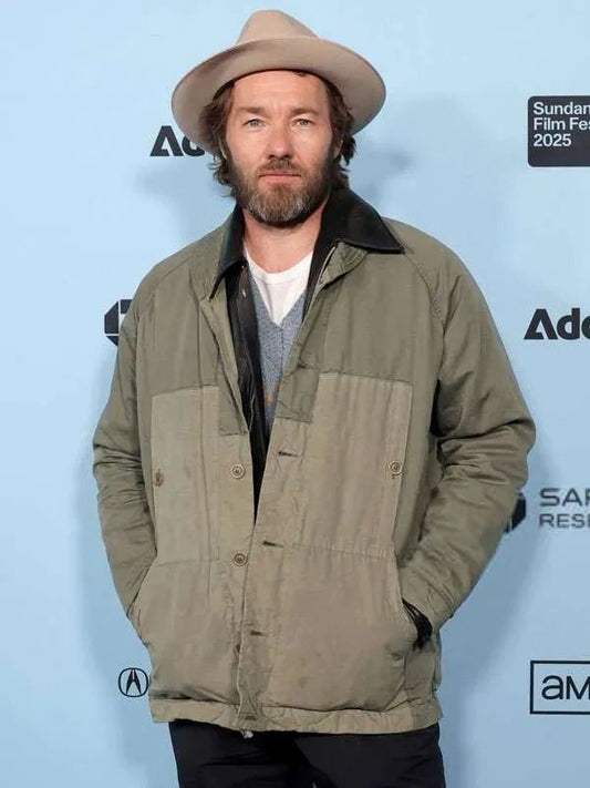 Joel Edgerton Train Dreams Green Cotton Jacket