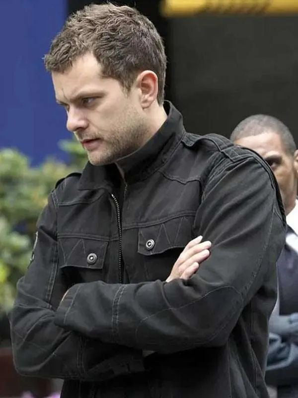 Joshua Jackson Black Cotton Jacket