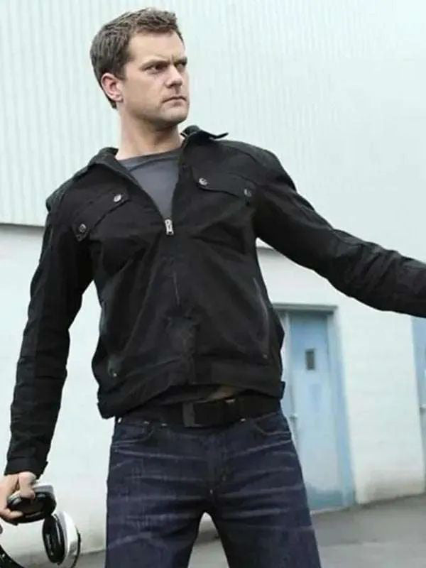 Joshua Jackson Black Cotton Jacket