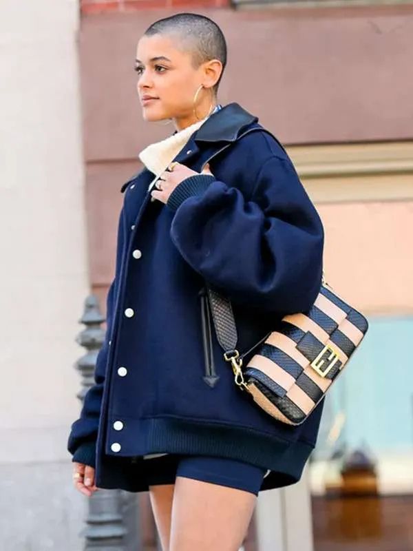 Julien Calloway Gossip Girl Oversize Blue Jacket