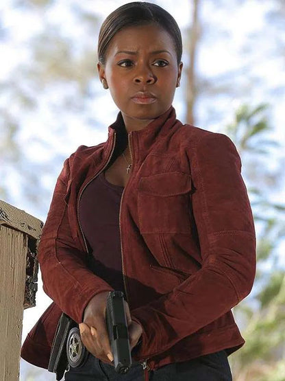 Justified S06 Erica Tazel Suede Leather Jacket