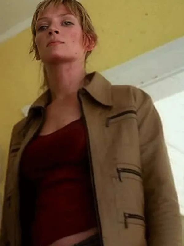 Kill Bill Vol. 1 Uma Thurman Brown Leather Jacket