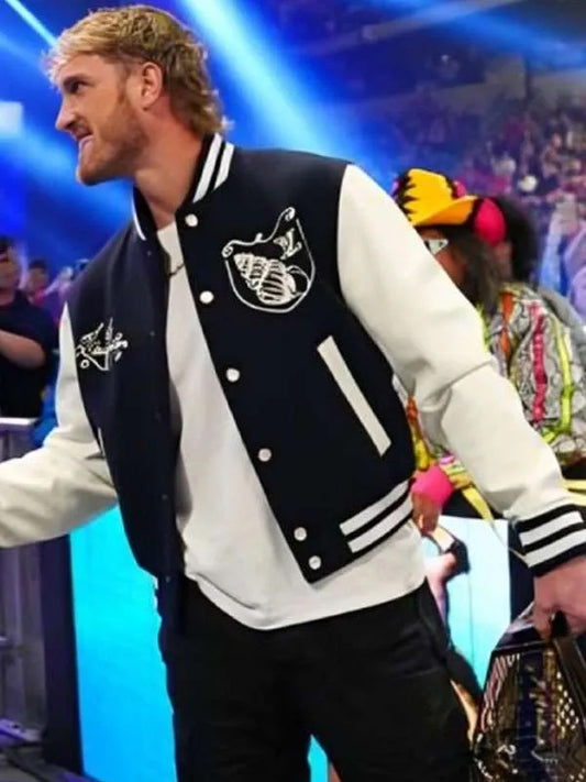 WWE RAW 2025 Logan Paul LV Varsity Jacket