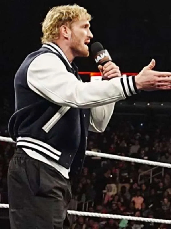 WWE RAW 2025 Logan Paul LV Varsity Jacket