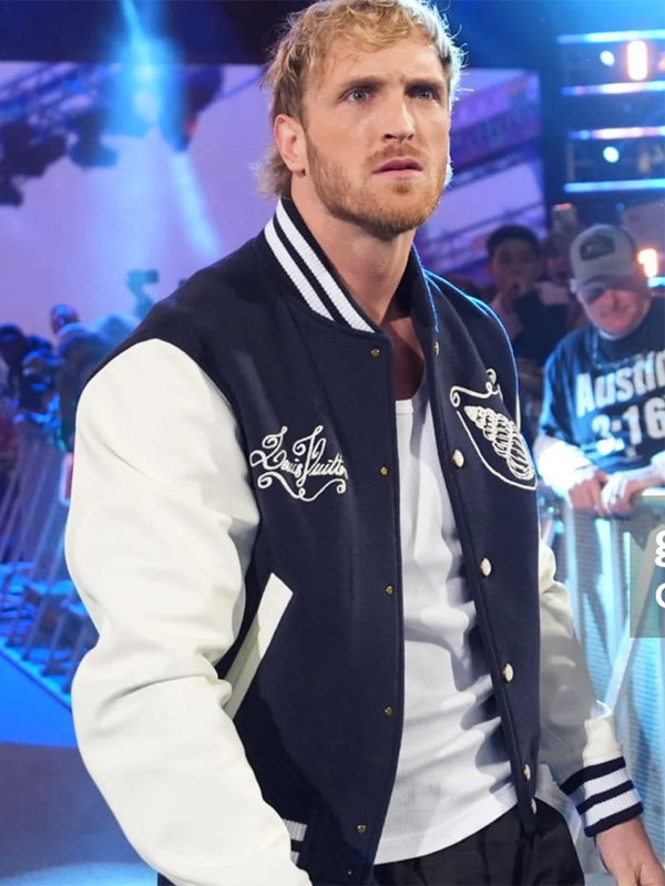 WWE RAW 2025 Logan Paul LV Varsity Jacket