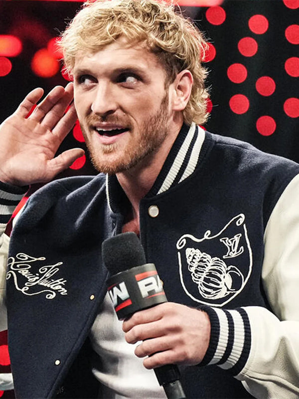 WWE RAW 2025 Logan Paul LV Varsity Jacket