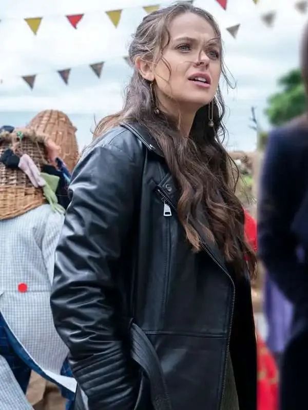 Mayfair Witches S02 Alyssa Jerrels Black Leather Coat