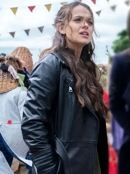 Mayfair Witches S02 Alyssa Jerrels Black Leather Coat