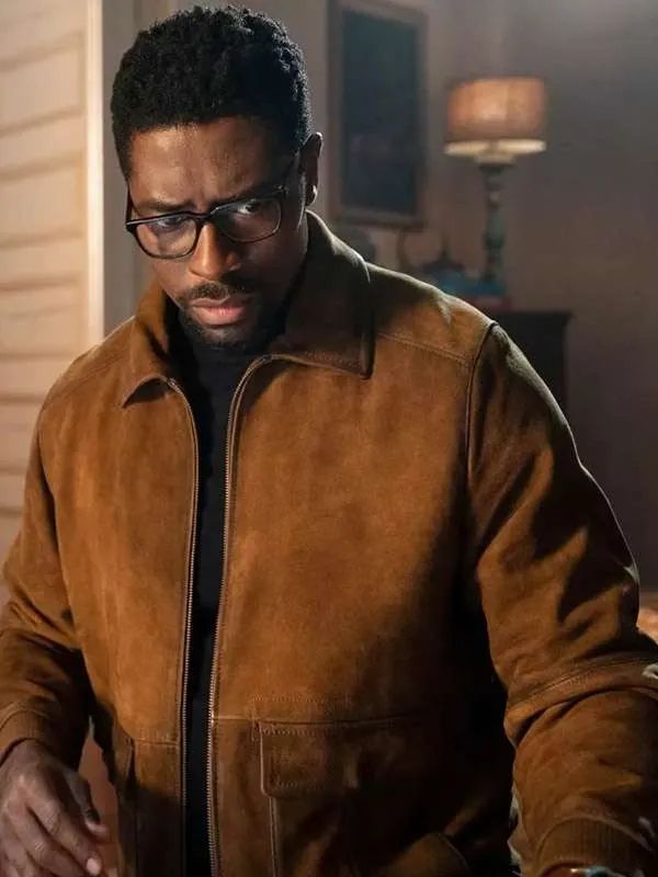 Mayfair Witches S02 Ciprien Grieve Brown Suede Jacket