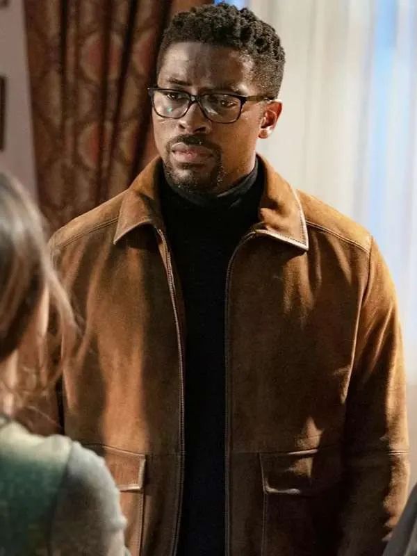 Mayfair Witches S02 Ciprien Grieve Brown Suede Jacket