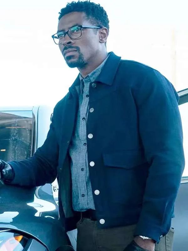 Mayfair Witches S02 Tongayi Chirisa Blue Wool Jacket