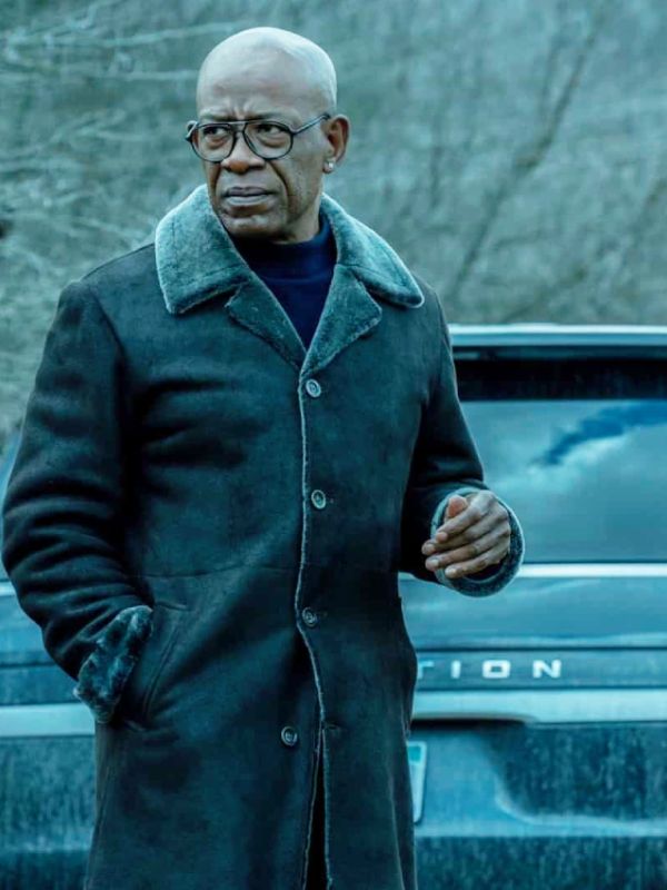 Mayor of Kingstown S04 Lennie James Black Leather Coat