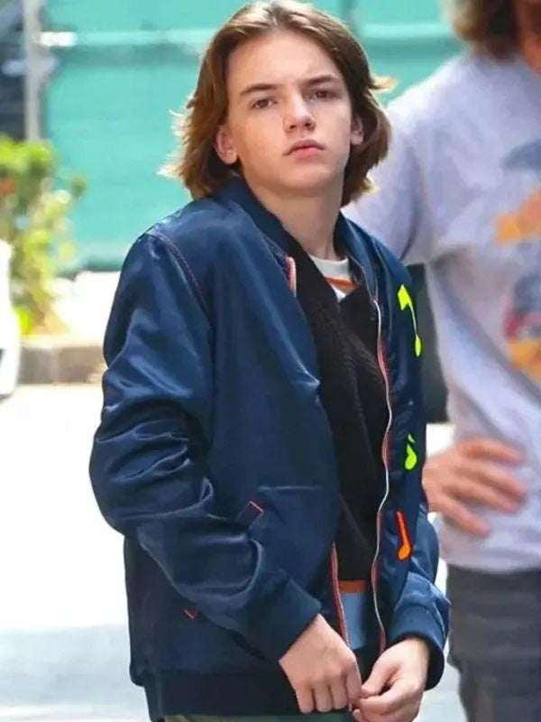 Michael Cash Black Rabbit Blue Bomber Jacket