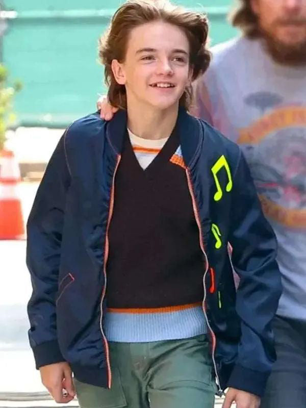 Michael Cash Black Rabbit Blue Bomber Jacket