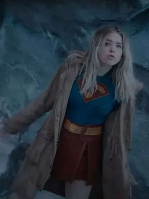 Milly Alcock Supergirl Brown Hooded Jacket
