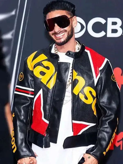 MTV Video Music Awards Pauly D Black Leather Jacket