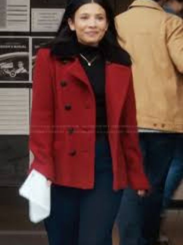 My Life with the Walter Boys Jackie Howard Red Wool Coat