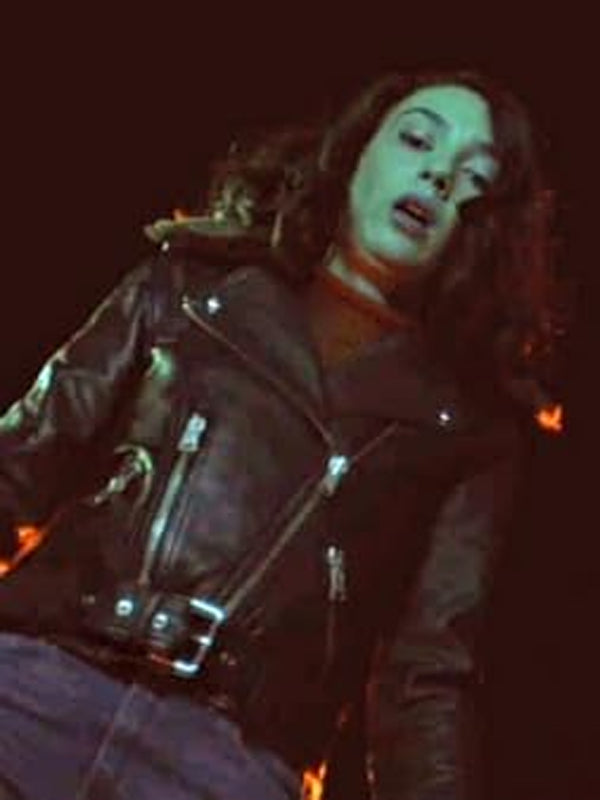 Natalie Dreyfuss The Flash S06 Black Biker Leather Jacket