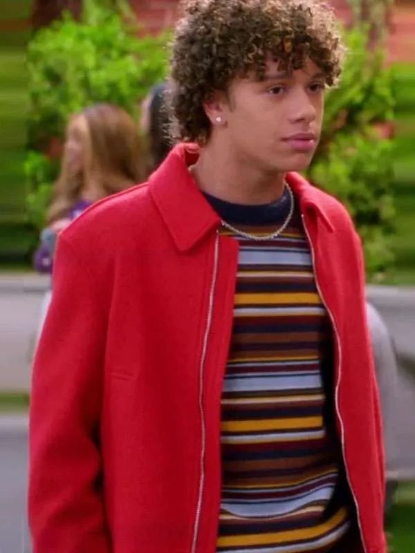 Nathaniel Buescher Electric Bloom Red Wool Jacket