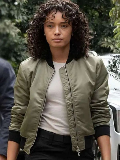 NCIS: Sydney S02 Michelle Mackey Green Bomber Jacket