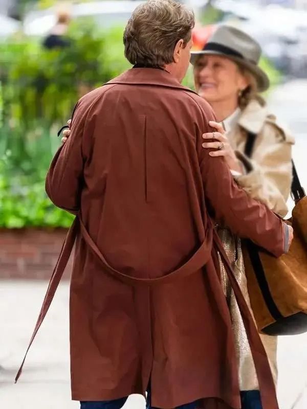 Oliver Putnam Only Murders in the Building S05 Brown Trench Coat