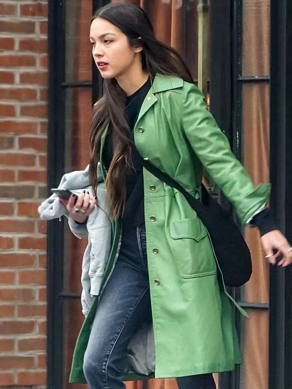 Olivia Rodrigo Green Trench Coat