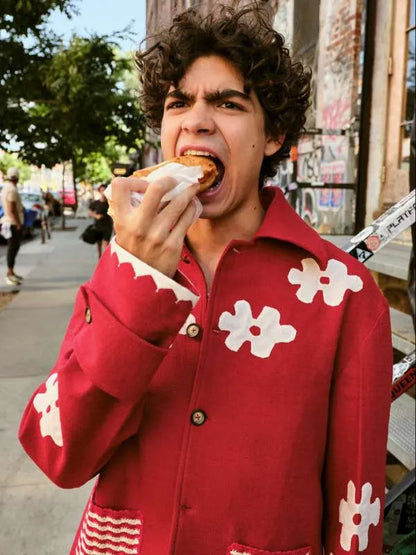 One Piece S01 Monkey D. Luffy Red Wool Jacket